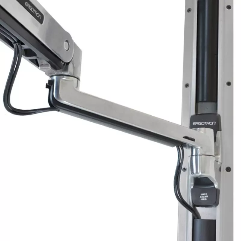 ERGOTRON Lx Sit-stand Wandhalterung LCD Arm (poliertes Aluminium)