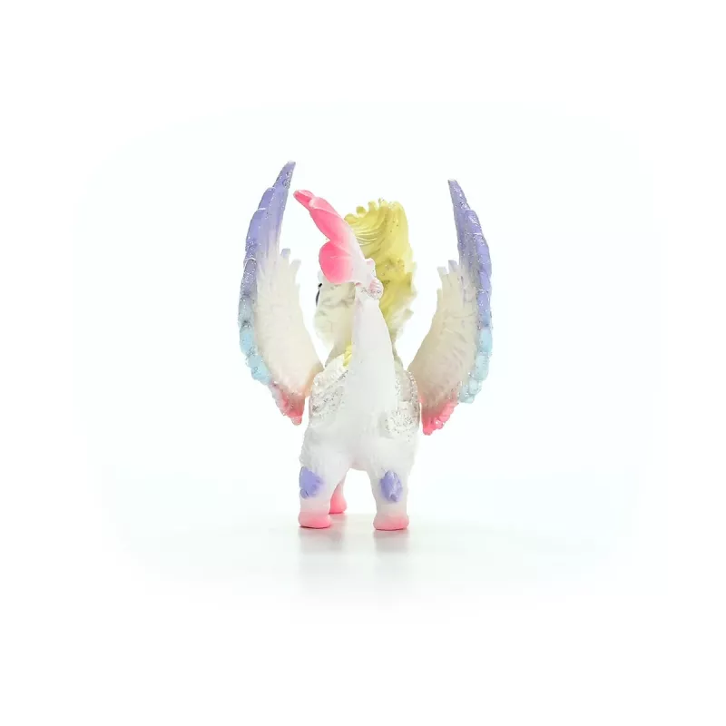 Schleich BAYALA Regenbogen-Baby-Drache Figur ab 5 Jahren, beige blau grün, Einhorn/Pegasus-Thema