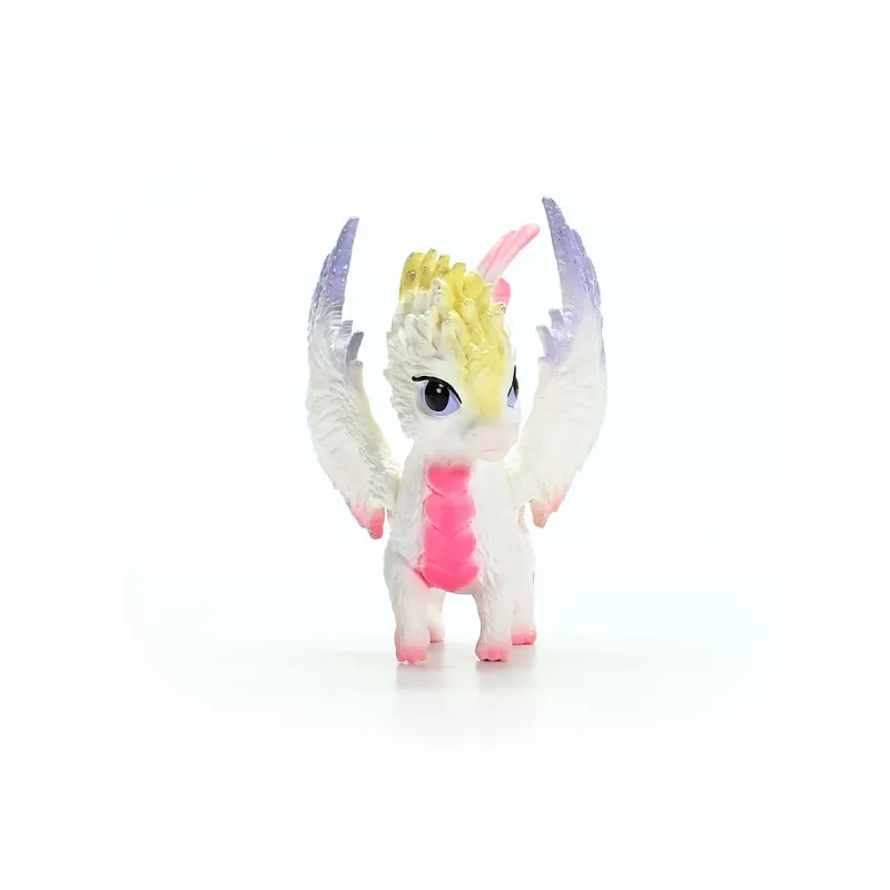 Schleich BAYALA Regenbogen-Baby-Drache Figur ab 5 Jahren, beige blau grün, Einhorn/Pegasus-Thema