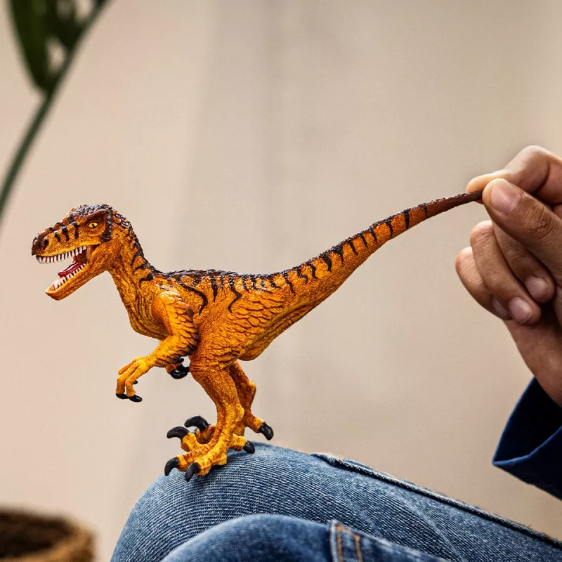 schleich Dinosaurier Velociraptor, 4 Jahr(e), Dinosaurier und Vulkan, Die Erde erobern, Mehrfarbig