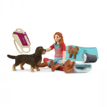 schleich HORSE CLUB Übernachtungsspielset mit Hannah, Tier, Pferde, Taschen-Sets, 5 Jahr(e), Mehrfarbig