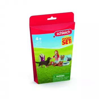 schleich HORSE CLUB Übernachtungsspielset mit Hannah, Tier, Pferde, Taschen-Sets, 5 Jahr(e), Mehrfarbig
