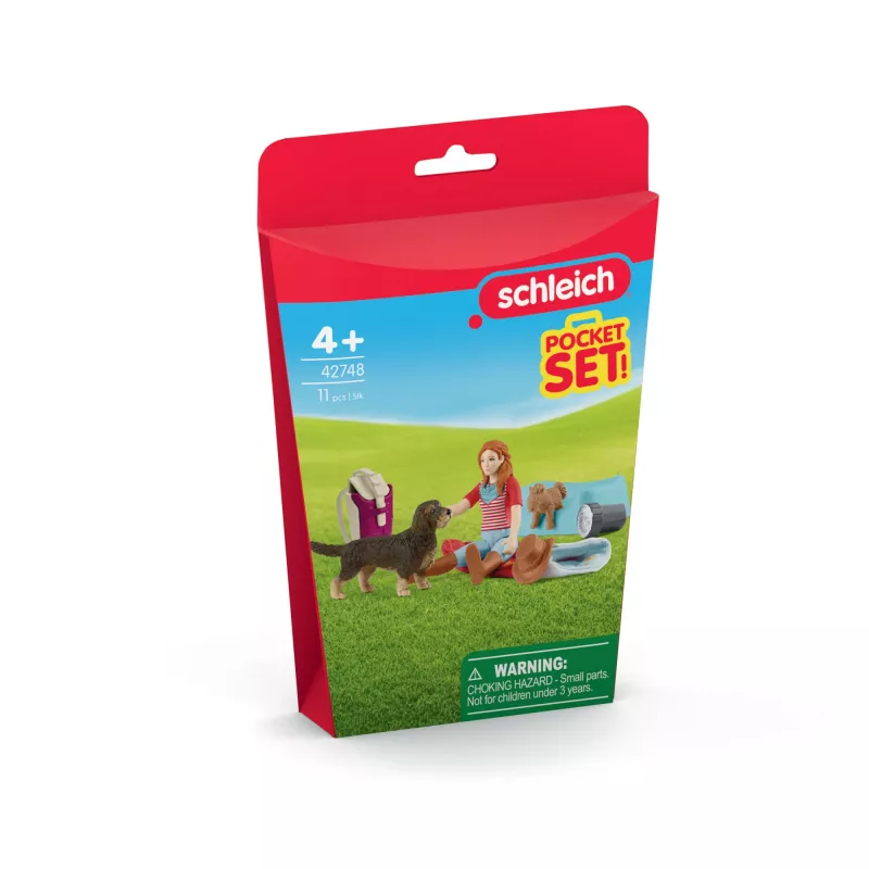schleich HORSE CLUB Übernachtungsspielset mit Hannah, Tier, Pferde, Taschen-Sets, 5 Jahr(e), Mehrfarbig