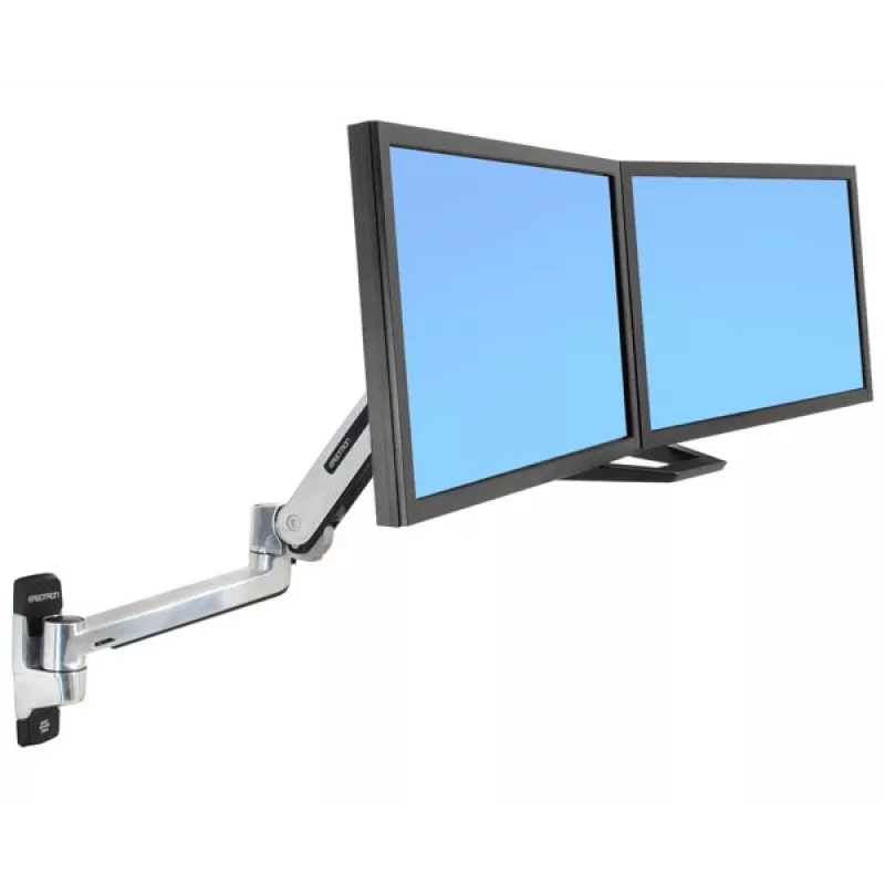 ERGOTRON Lx HD Sitz-Steh-Wandhalterung LCD-Arm (poliertes Aluminium)