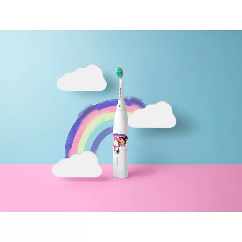 Elektrische Zahnbürste Happybrush ECO VIBE KIDS Agnes + 3 Ersatzbürsten