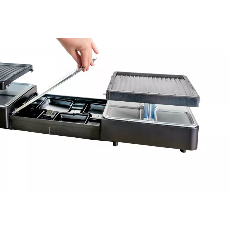 Unold 48755 Raclette-Grill 8 Personen 1300 W Schwarz