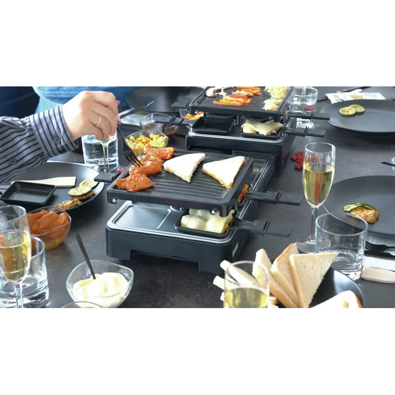 Unold 48755 Raclette-Grill 8 Personen 1300 W Schwarz