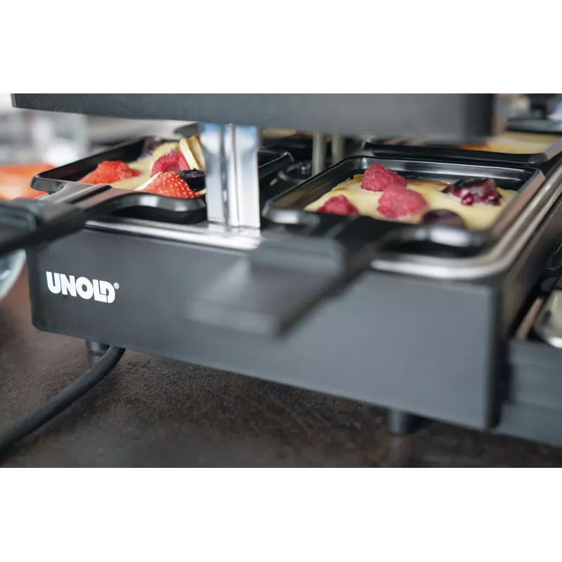 Unold 48755 Raclette-Grill 8 Personen 1300 W Schwarz