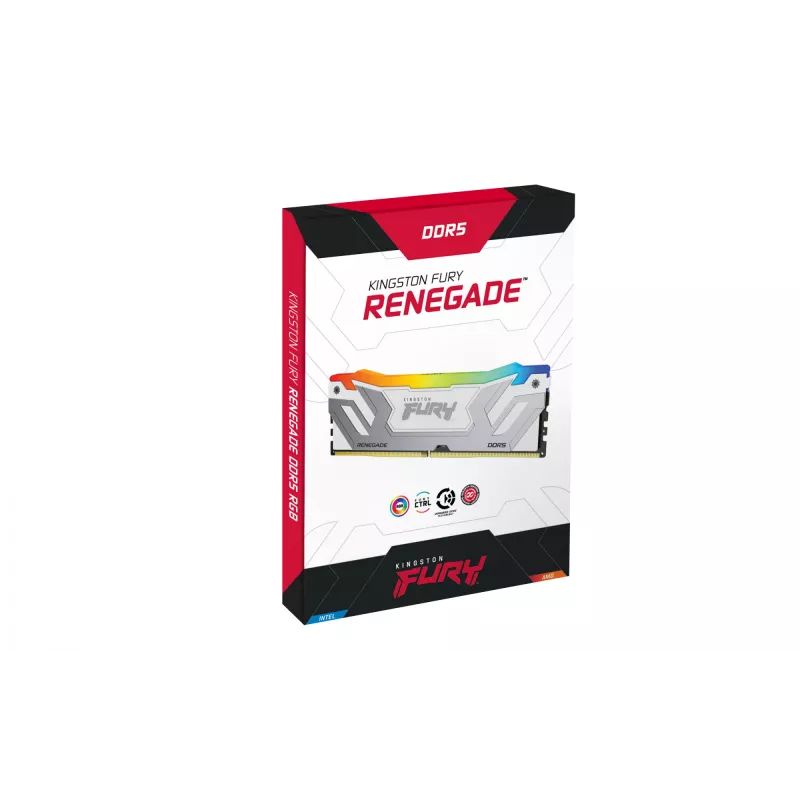 Kingston Technology FURY 24GB 8400MT/s DDR5 CL40 CUDIMM Renegade RGB White XMP