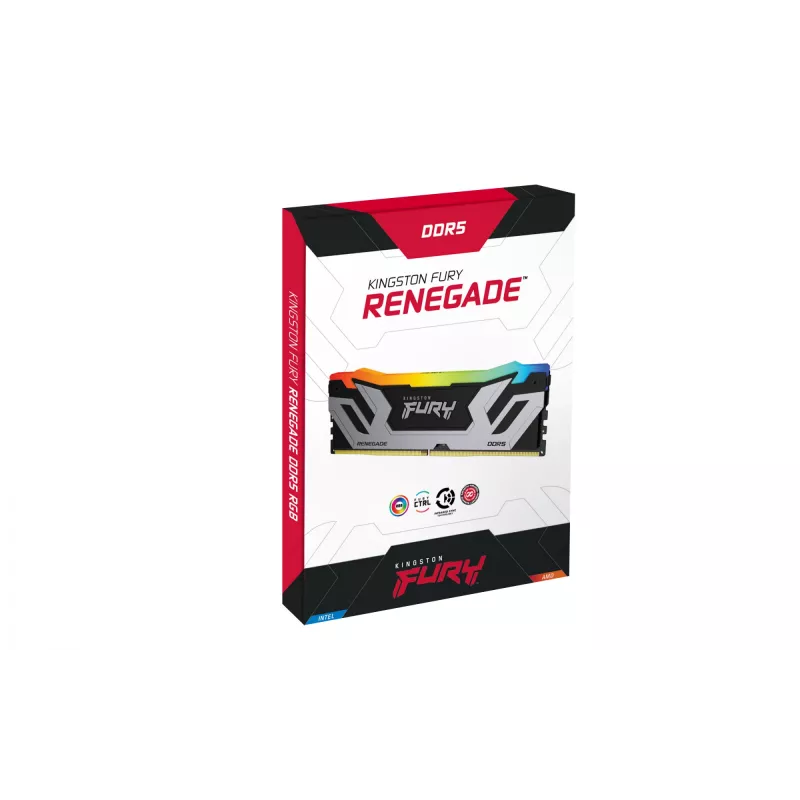 Kingston Technology FURY 24GB 8400MT/s DDR5 CL40 CUDIMM Renegade RGB Silver XMP