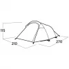Zelt easy camp 120472 — 3-Personen wasserdichtes Leichtgewichtszelt