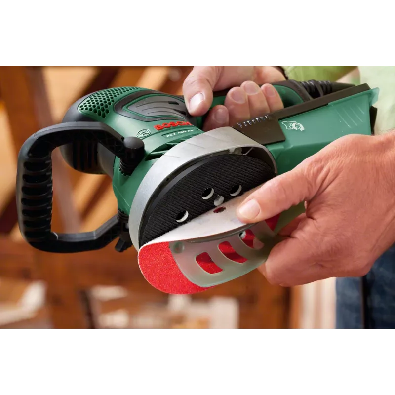 Bosch PEX 400 AE Exzenterschleifer, Exzenterschleifer, Klettverschluss, Grün, Ungarn, 4000 U/min, 26000 U/min
