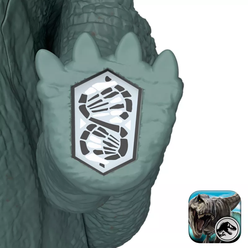 Jurassic World Rebirth Wild Roar Maiasaura Dinosaurier-Spielzeug, schwanzgesteuerter Angriffsbiss und Sound