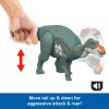 Jurassic World Rebirth Wild Roar Maiasaura Dinosaurier-Spielzeug, schwanzgesteuerter Angriffsbiss und Sound