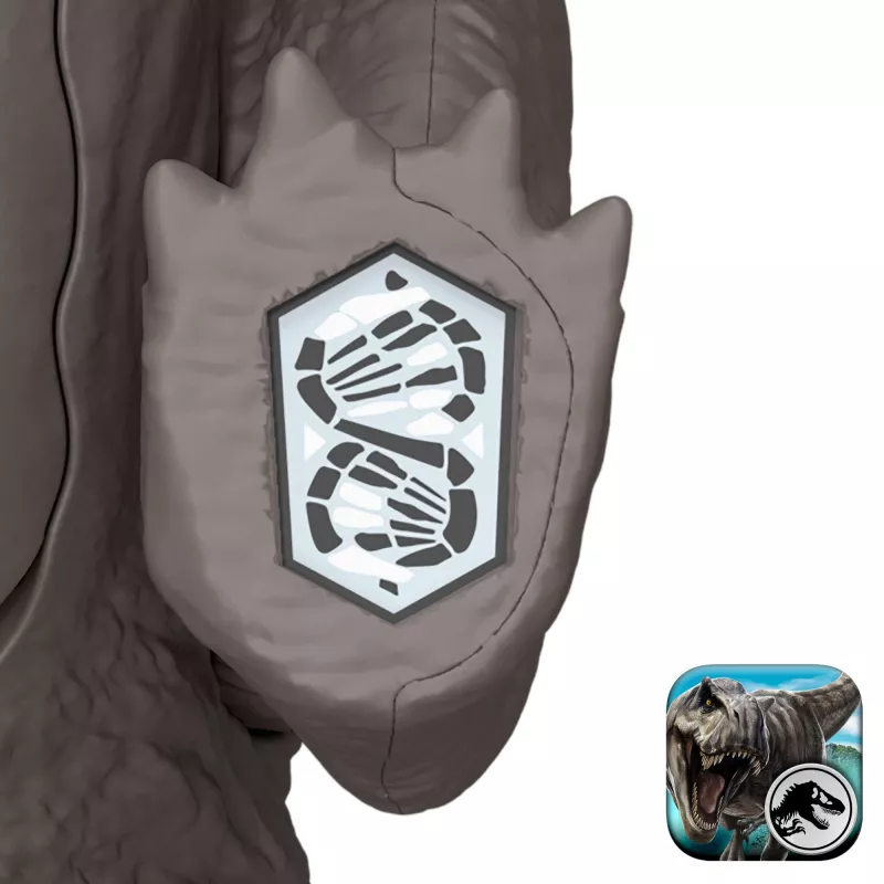 Jurassic World Rebirth Wild Roar Nasutoceratops Dinosaurier-Spielzeug, schwanzgesteuerter Angriffsbiss und Sound