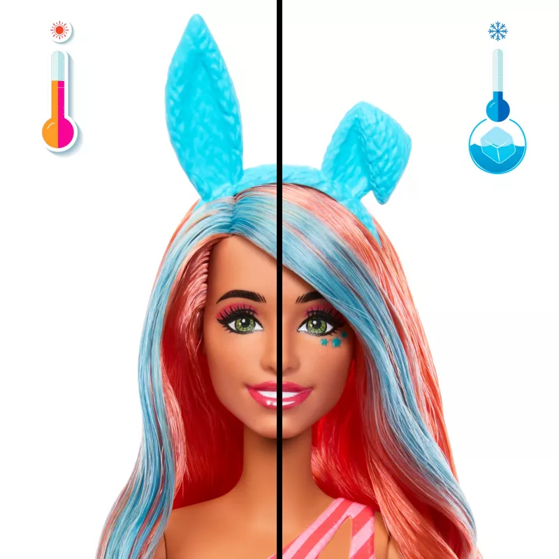 Mattel Barbie Pop! Reveal Barbie Shakes Serie Kätzchen-Barbie, Puppe, JCN87