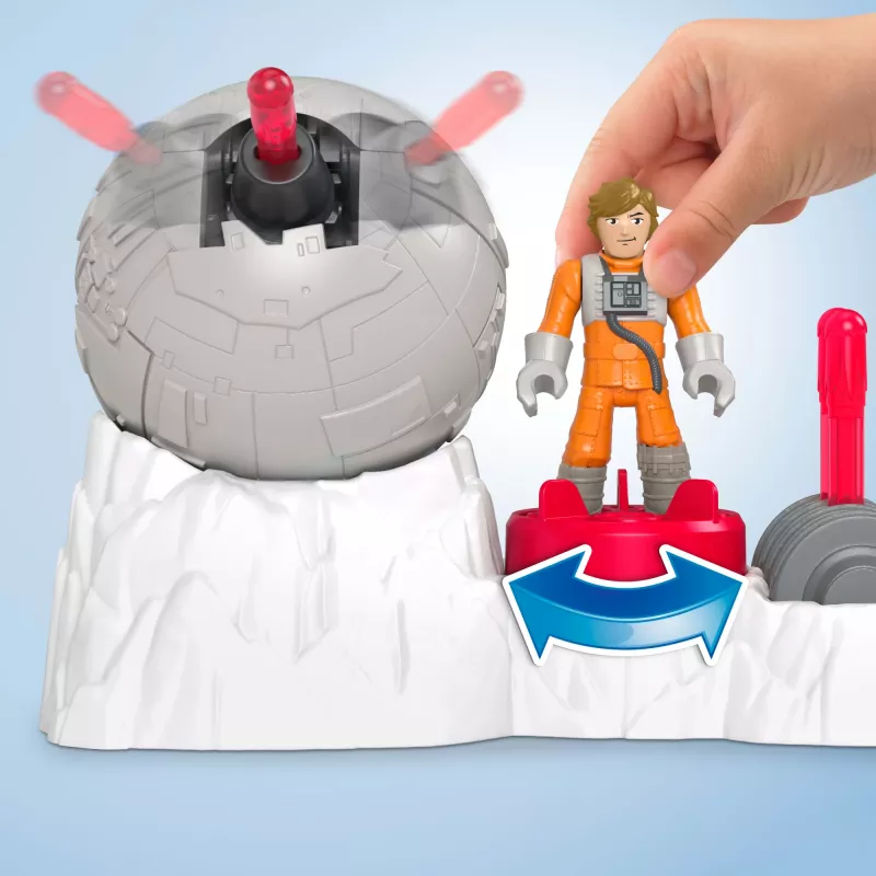 Fisher-Price Imaginext STAR WARS Rebellenbasis-Kanone Spielzeug mit Luke Skywalker Druckguss-Charakterschlüssel, 5 Teile