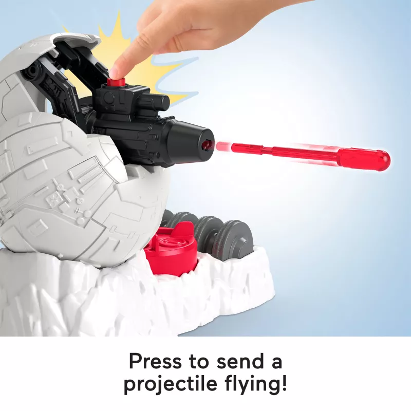 Fisher-Price Imaginext STAR WARS Rebellenbasis-Kanone Spielzeug mit Luke Skywalker Druckguss-Charakterschlüssel, 5 Teile