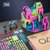 Mattel MEGA Squid Game Treppenbau-Spielzeugset mit Actionfigur (1707 Teile) für Sammler