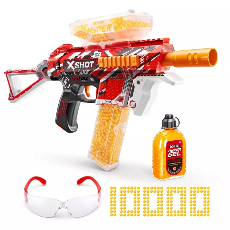 Spielzeug-Blaster Zuru X-Shot Blaster Trace Fire 70FPS Set 1500 Kugeln, 36621