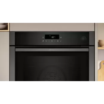Einbau-Elektrobackofen NEFF N 50 B6AVJ7AG3 — 71 L, 3600 W, Schwarz/Graphit, Touch-Bedienung