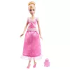 Disney Princess 2-in-1-Geschichten Cinderella Modepuppe mit 2 aufsteckbaren Oberteilen, 2 Röcken & 9 Accessoires