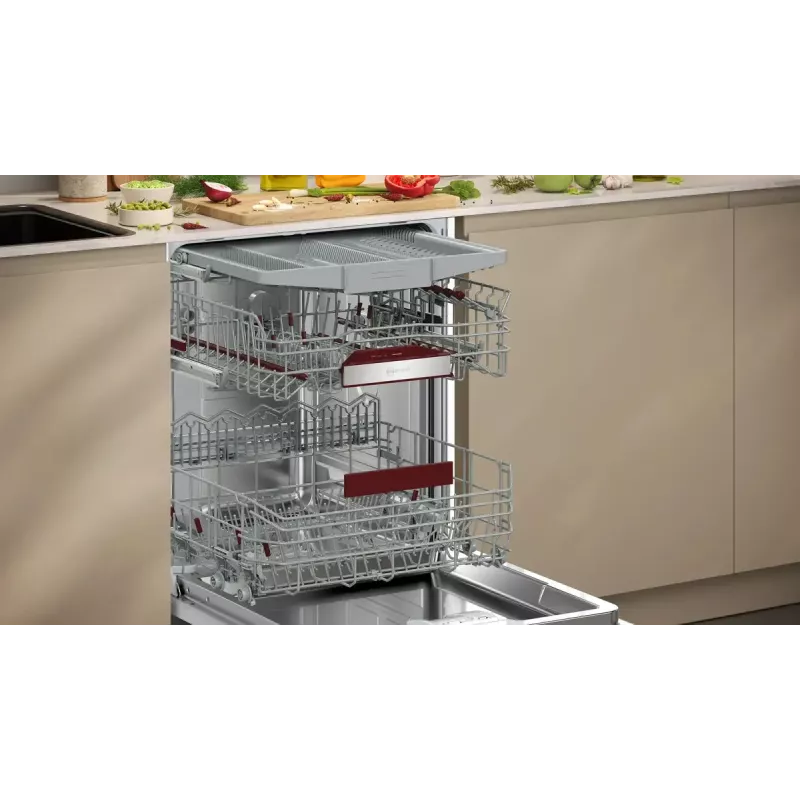 Geschirrspüler NEFF S255ECX15E vollintegriert, 14 Maßgedecke, Energieeffizienzklasse A, 42 dB, Home Connect