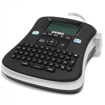 DYMO LabelManager ® ™ 210D - QWZ, QWERTZ, D1, Thermotransfer, 180 x 180 DPI, 12 mm/s, Schwarz, Silber