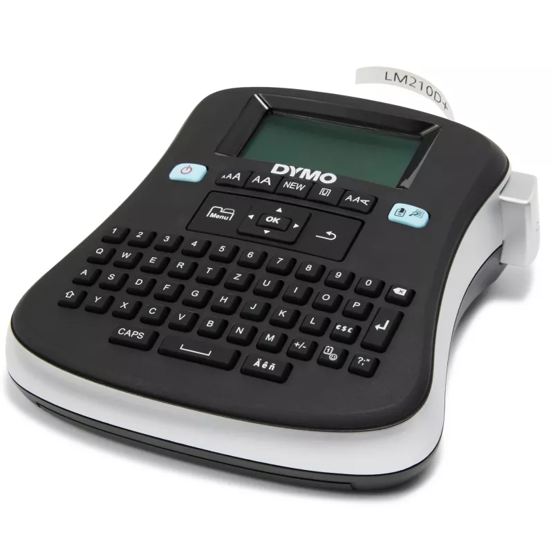 DYMO LabelManager ® ™ 210D - QWZ, QWERTZ, D1, Thermotransfer, 180 x 180 DPI, 12 mm/s, Schwarz, Silber