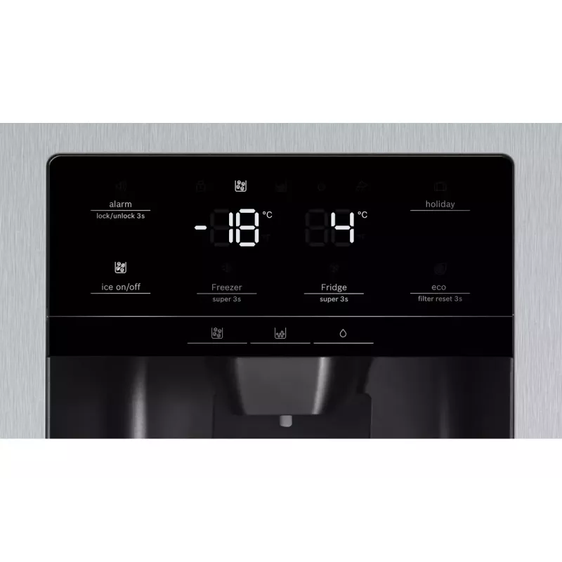Bosch Serie 6 KAG93AIEP Side-by-Side-Kühlschrank Freistehend 560 L Edelstahl