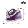 Braun CareStyle 1 IS1514VI 2200 W 1,7 L Keramik-Bügelsohle Violett