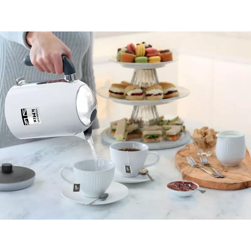 Kenwood ZJX650WH elektrischer Wasserkocher 1 L 2200 W Silber, Weiß