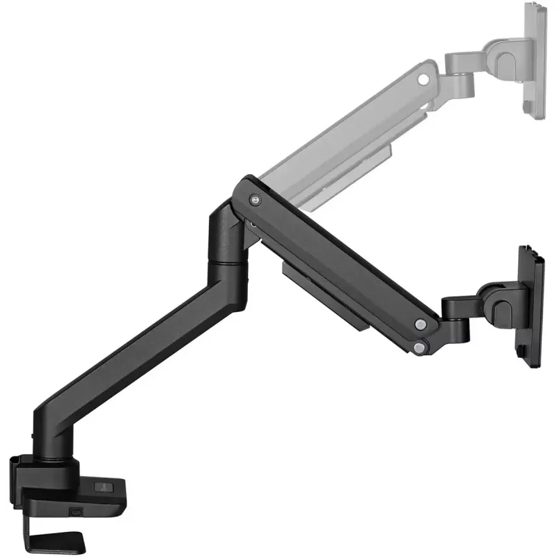 Monitorarm SILVERSTONE SST-ARM14B für 17–49 Zoll Monitore, schwarz, verstellbare Einzelbildschirmhalterung