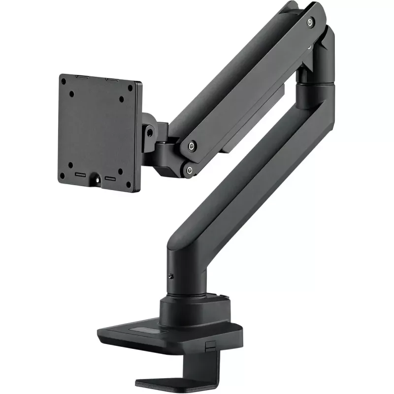 Monitorarm SILVERSTONE SST-ARM14B für 17–49 Zoll Monitore, schwarz, verstellbare Einzelbildschirmhalterung