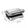 Kontaktgrill Tefal OptiGrill 2in1 GC773D Edelstahl 2100 W