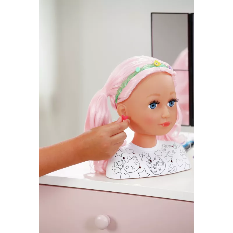 BABY born Styling Marker & Zubehör, Make-up/Styling Puppenkopf, weiblich, 3 Jahre, Junge/Mädchen, mehrfarbig