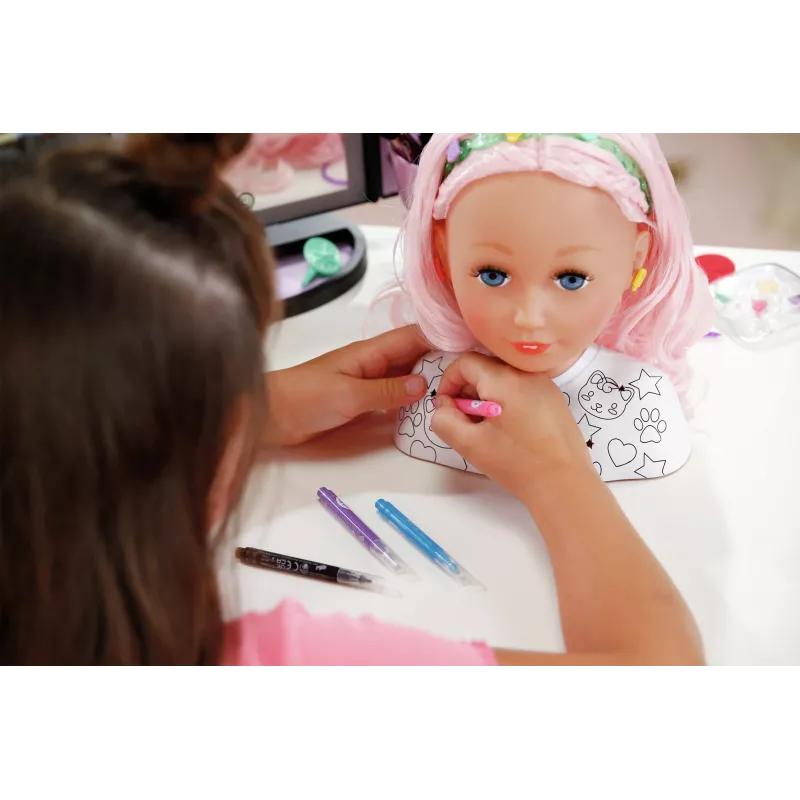 BABY born Styling Marker & Zubehör, Make-up/Styling Puppenkopf, weiblich, 3 Jahre, Junge/Mädchen, mehrfarbig