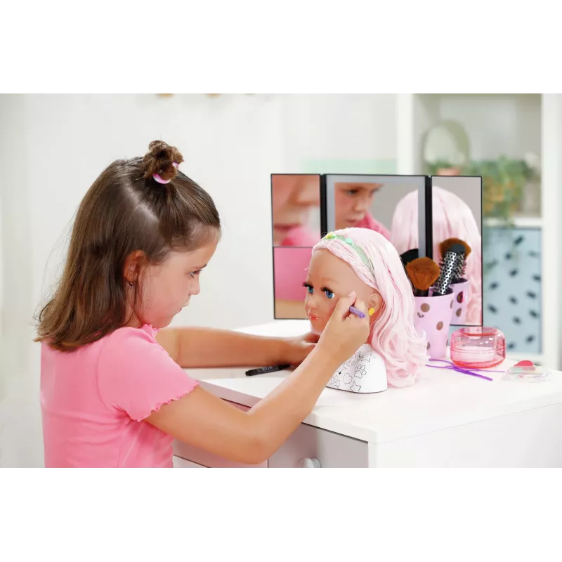 BABY born Styling Marker & Zubehör, Make-up/Styling Puppenkopf, weiblich, 3 Jahre, Junge/Mädchen, mehrfarbig