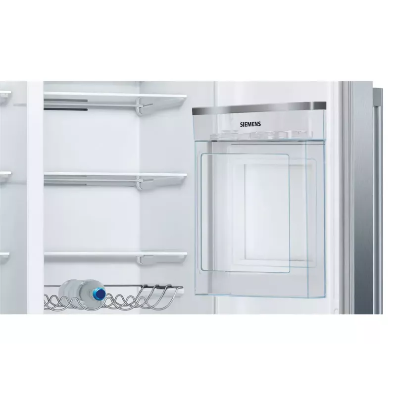 Side-by-Side-Kühlschrank Siemens iQ500 KA93GAIEP – freistehend, 560 l Gesamtvolumen, Kühlteil 369 l, Gefrierteil 191 l, Energieklasse E, Edelstahl