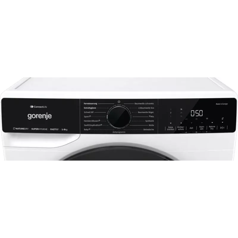 Wäschetrockner Gorenje DPNA93W Wärmepumpe, freistehend, Frontlader, 9 kg, weiß, Energieklasse C