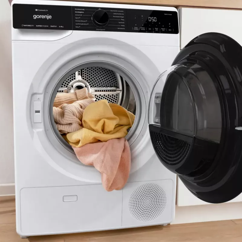 Wäschetrockner Gorenje DPNA93W Wärmepumpe, freistehend, Frontlader, 9 kg, weiß, Energieklasse C