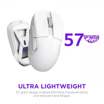 NZXT Lift Elite Wireless Gaming-Maus Weiß
