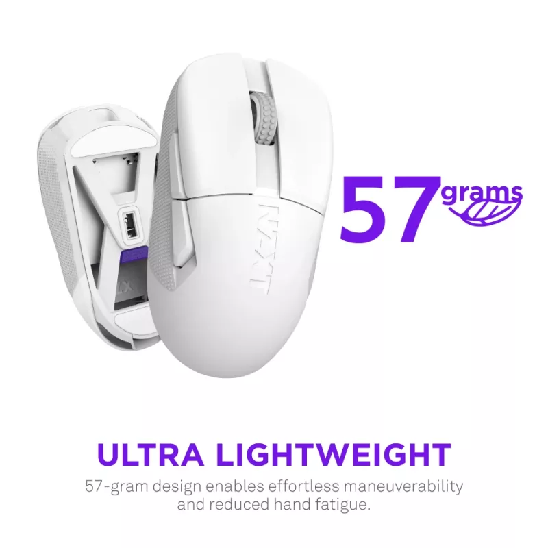 NZXT Lift Elite Wireless Gaming-Maus Weiß