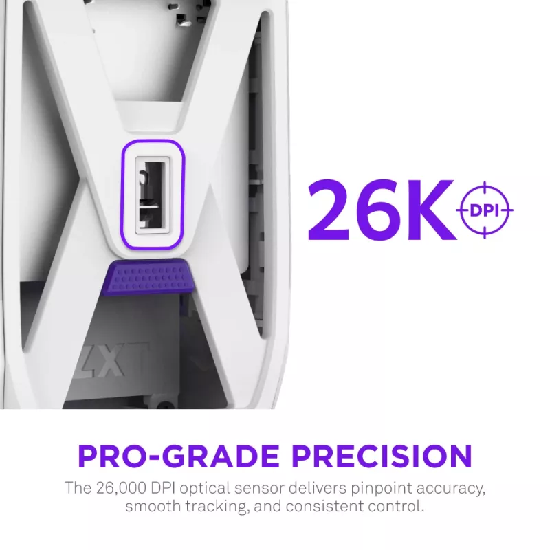 NZXT Lift Elite Wireless Gaming-Maus Weiß