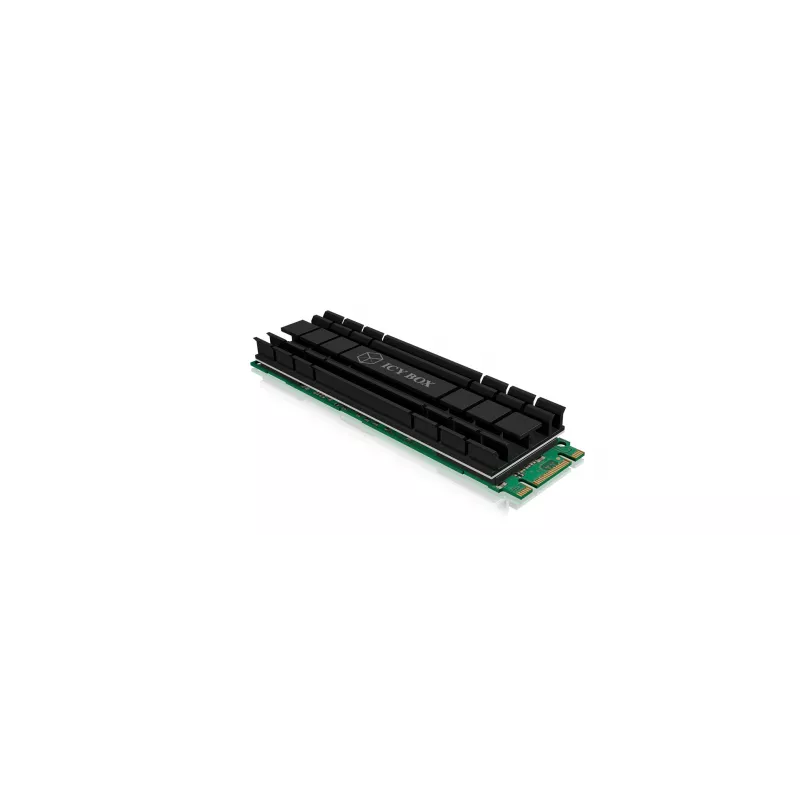 ICY BOX IB-M2HS-701 M.2 NVMe SSD Kühlkörper/Kühler Schwarz 1 Stk.
