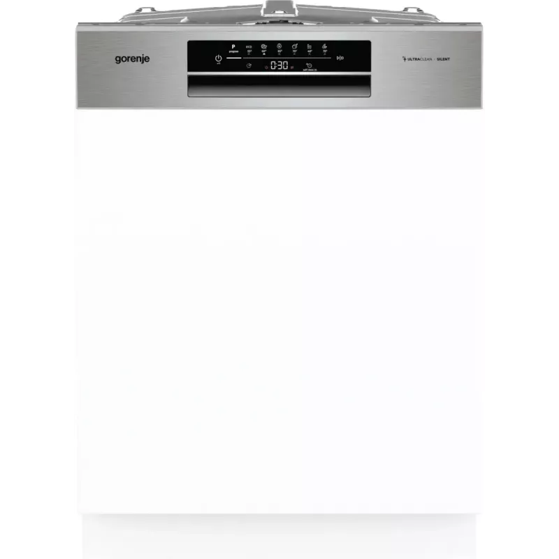Geschirrspüler Gorenje GI642E90X halbintegriert, 13 Maßgedecke, 60 cm, 47 dB, 11 l/Zyklus, Energieklasse E