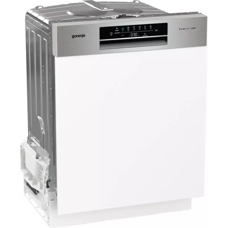 Geschirrspüler Gorenje GI642E90X halbintegriert, 13 Maßgedecke, 60 cm, 47 dB, 11 l/Zyklus, Energieklasse E