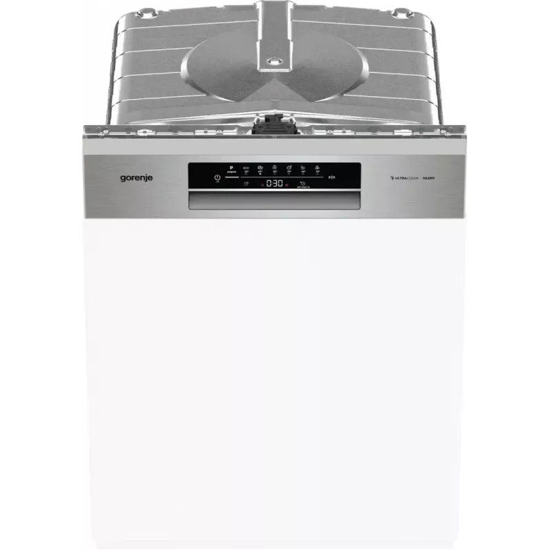 Geschirrspüler Gorenje GI642E90X halbintegriert, 13 Maßgedecke, 60 cm, 47 dB, 11 l/Zyklus, Energieklasse E