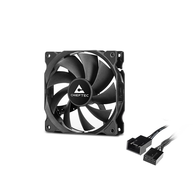 Chieftec ZF-1225PWM Computer-Kühlsystem Computergehäuse Lüfter 12 cm Schwarz 1 Stück