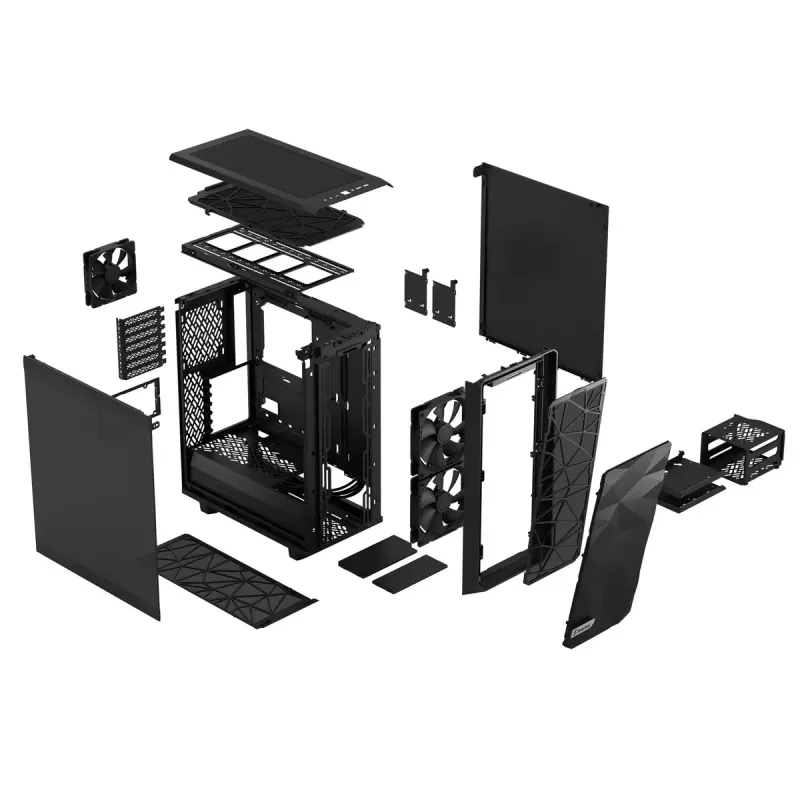 PC-Gehäuse Fractal Design Meshify 2 Compact Tower Schwarz